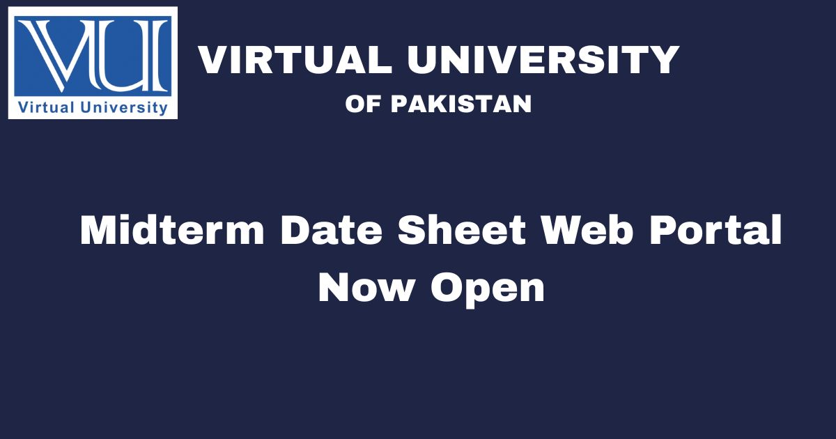 Virtual University Date Sheet Web Portal Now Open