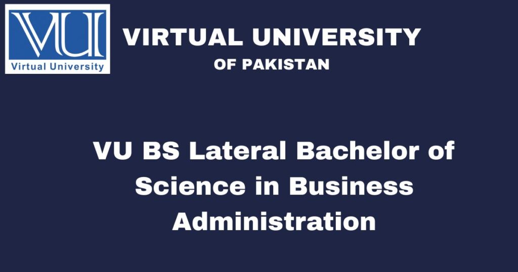 VU BS Lateral Bachelor of Science in Business Administration